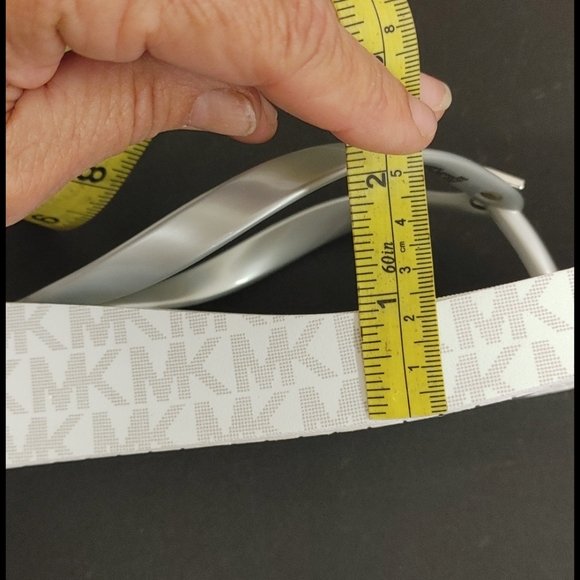 New Michael Kors Sandals wedge platform white silv - Picture 9 of 10